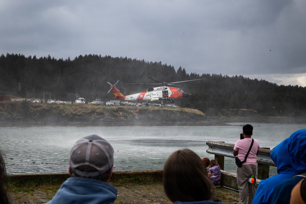 Aircrews from Coast Guard Air Station Kodiak participate in search and rescue demonstration