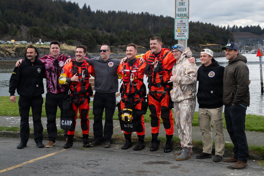 Aircrews from Coast Guard Air Station Kodiak participate in search and rescue demonstration