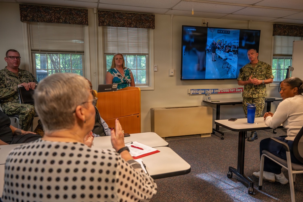 MCPON John Perryman Visits JEB Little Creek-Fort Story