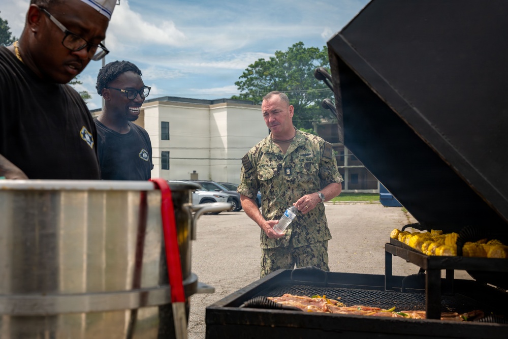MCPON John Perryman Visits JEB Little Creek-Fort Story
