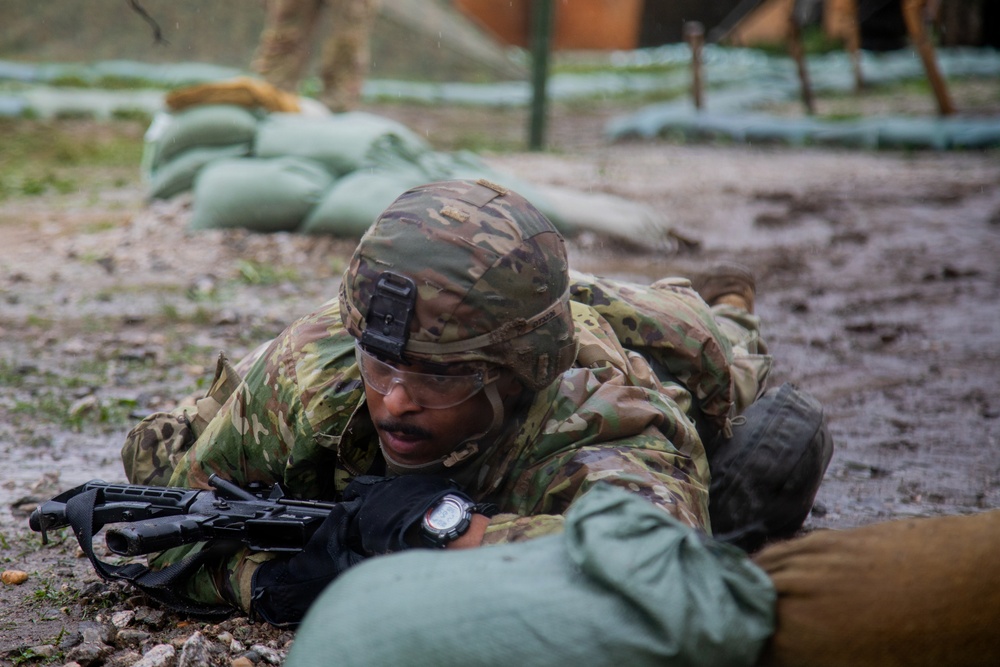 Soldiers Participate in Combat Drills During E3B Testing