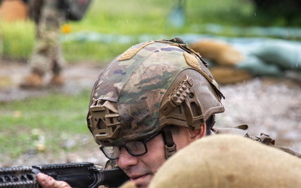 Soldiers Participate in Combat Drills During E3B Testing