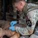 Soldiers Participate in the EFMB portion During E3B Testing