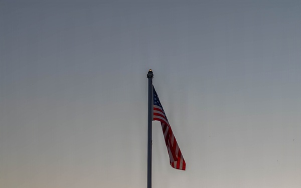 LCF-24: U.S. Sailors aboard LPD 28 conduct evening colors