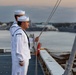 LCF-24: U.S. Sailors aboard LPD 28 conduct evening colors