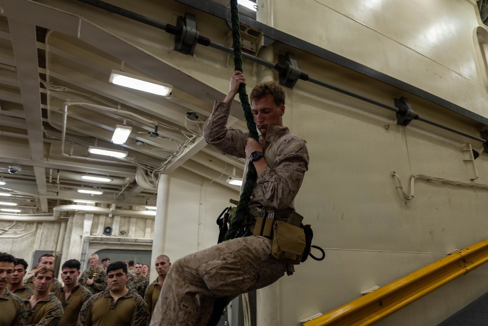 LCF-24: Fast-Roping &amp; Caving Ladder Drills Aboard USS Fort Lauderdale