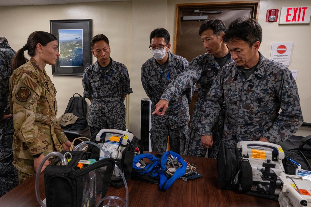 Partners in patient care: 18AES and JASDF train for real-world patient response