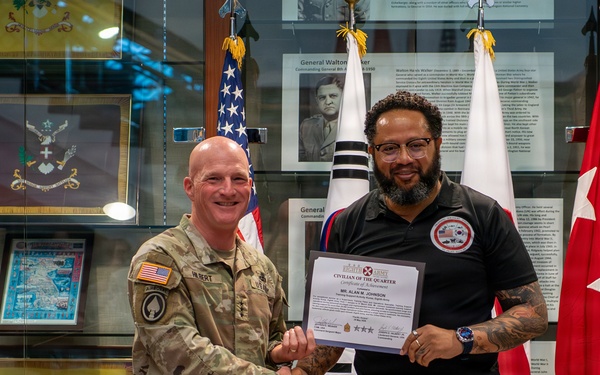 Eighth Army Civilian of the Quarter