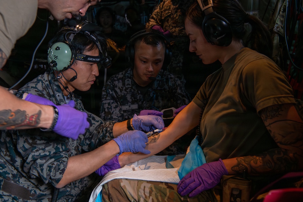 Partners in patient care: 18AES and JASDF train for real-world patient response
