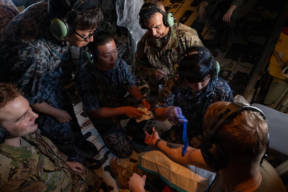Partners in patient care: 18AES and JASDF train for real-world patient response