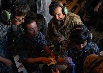 Partners in patient care: 18AES and JASDF train for real-world patient response