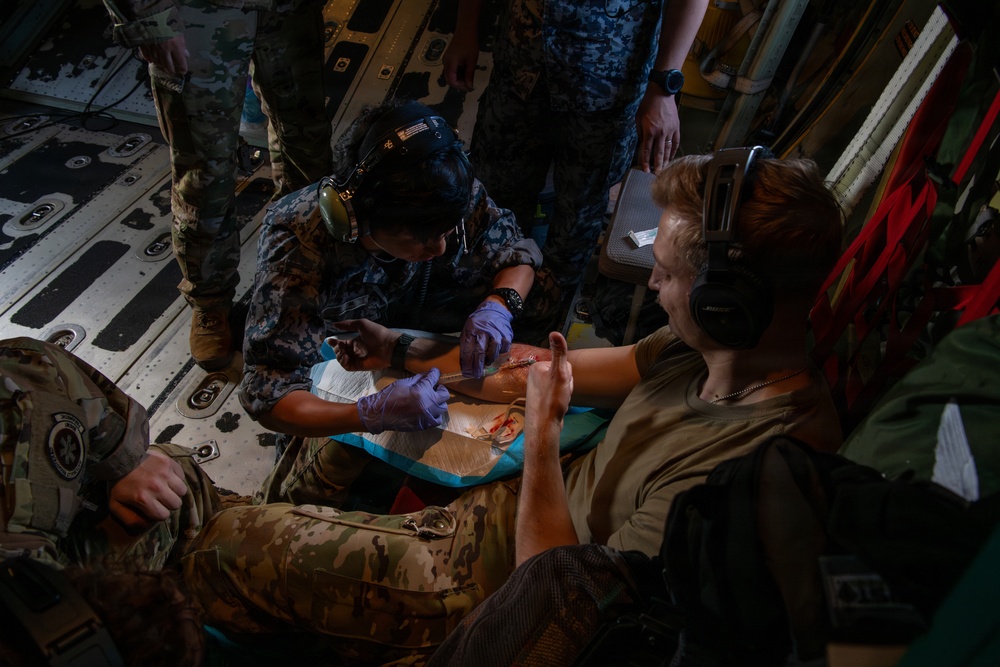 Partners in patient care: 18AES and JASDF train for real-world patient response
