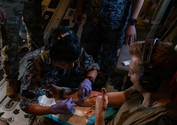 Partners in patient care: 18AES and JASDF train for real-world patient response
