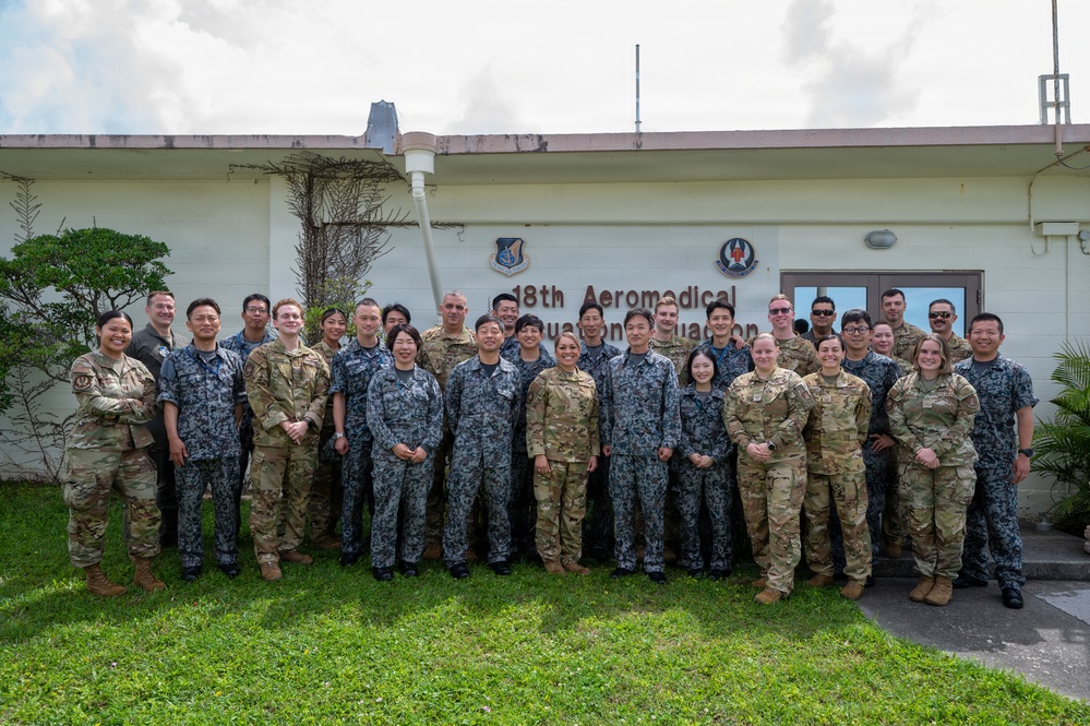 Partners in patient care: 18AES and JASDF train for real-world patient response
