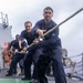 USS Mustin conducts line-handling training