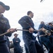 USS Mustin conducts line-handling training