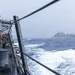 USS Mustin conducts a replenishment-at-sea with USNS Alan Shepard