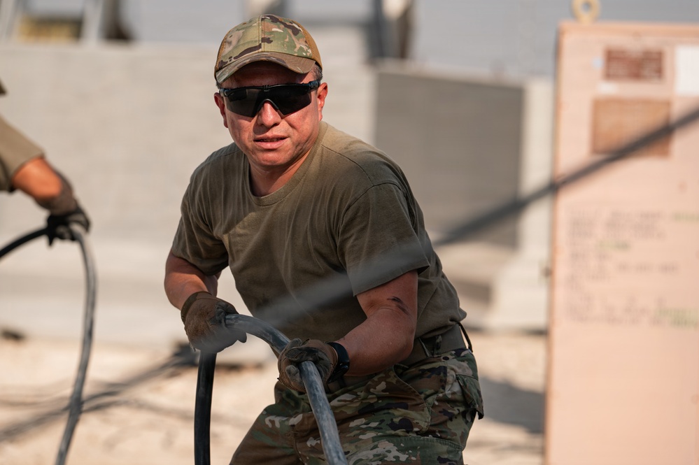 CE Airmen conduct site cleanup