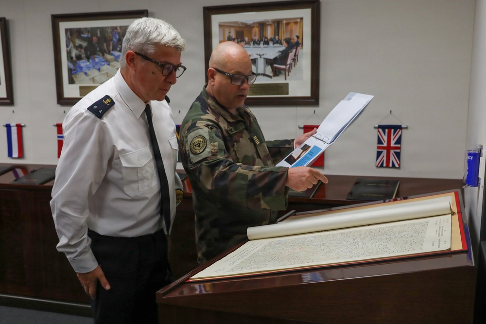 Rear Admiral Guillaume Pinget Visits United Nations Command