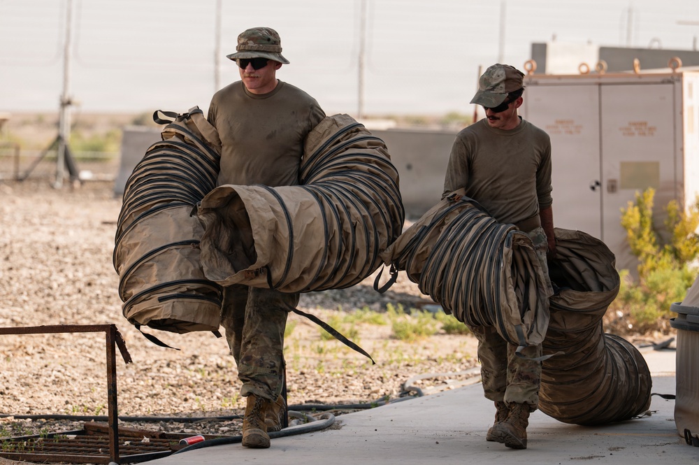 CE Airmen conduct site cleanup