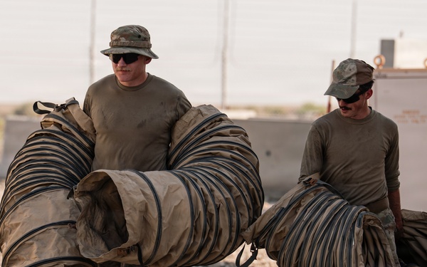 CE Airmen conduct site cleanup