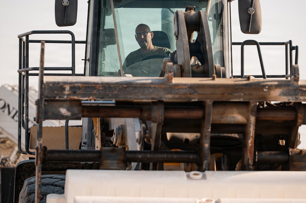 CE Airmen conduct site cleanup