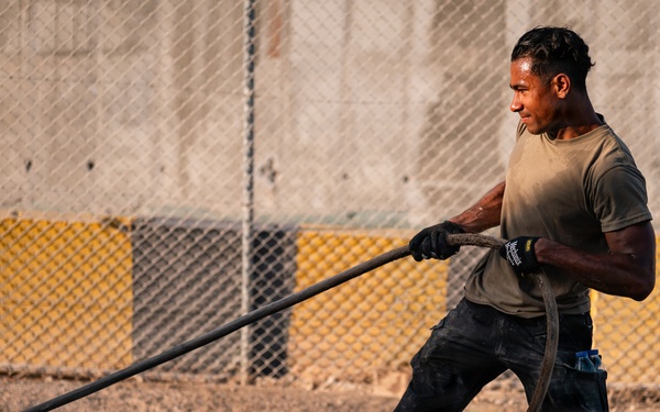 CE Airmen conduct site cleanup