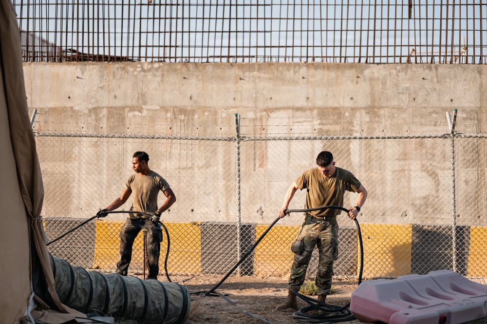 CE Airmen conduct site cleanup