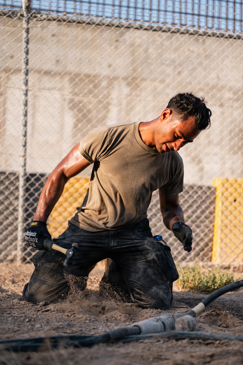 CE Airmen conduct site cleanup
