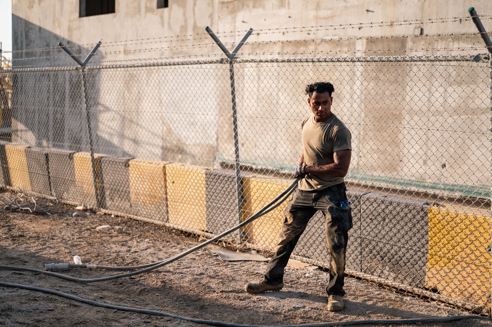 CE Airmen conduct site cleanup