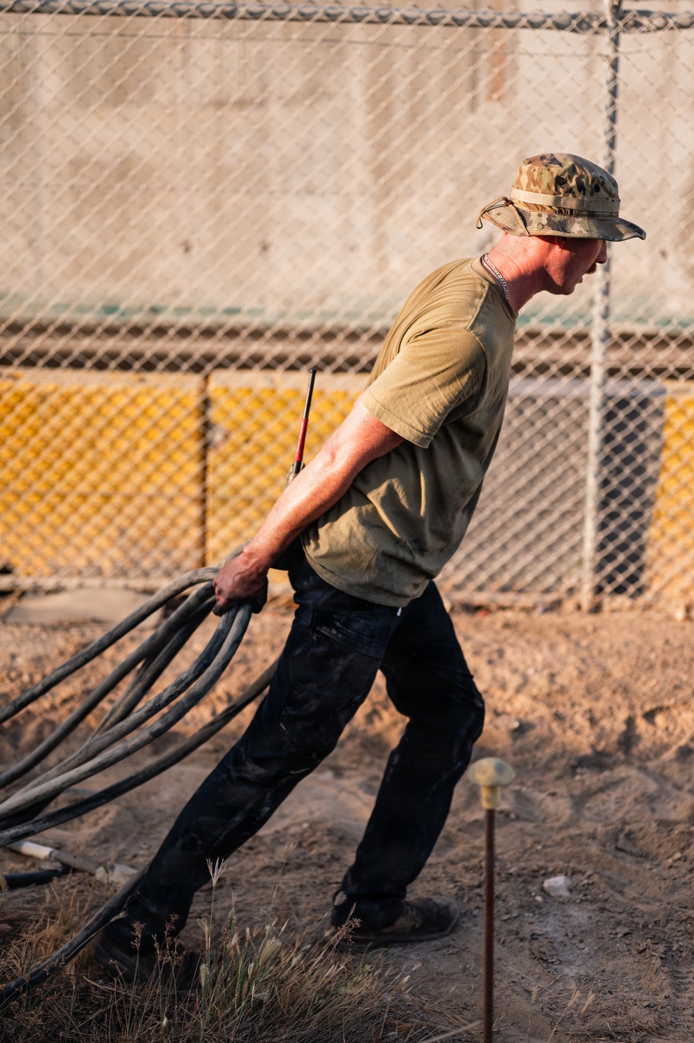 CE Airmen conduct site cleanup
