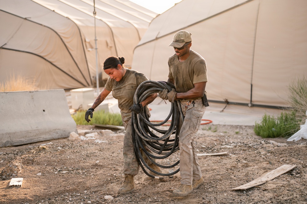 CE Airmen conduct site cleanup
