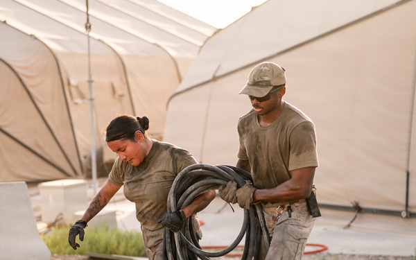 CE Airmen conduct site cleanup