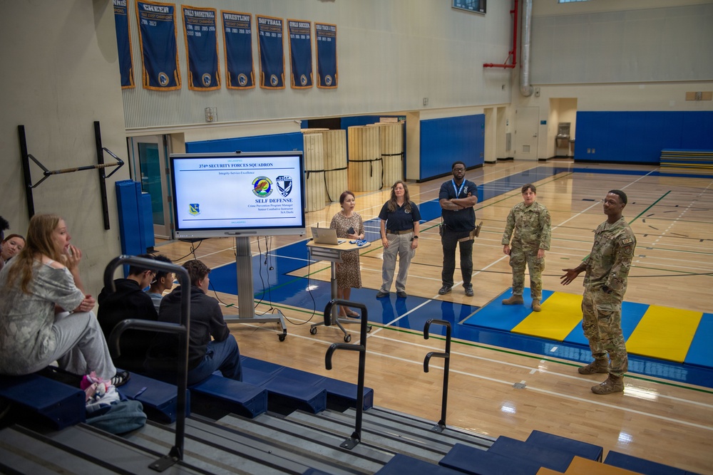 374 SFS teaches self-defense to Yokota High School students