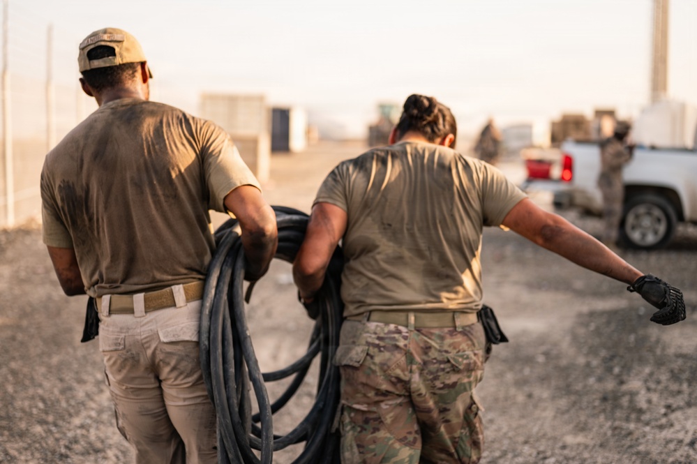 CE Airmen conduct site cleanup