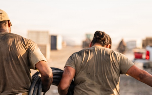 CE Airmen conduct site cleanup