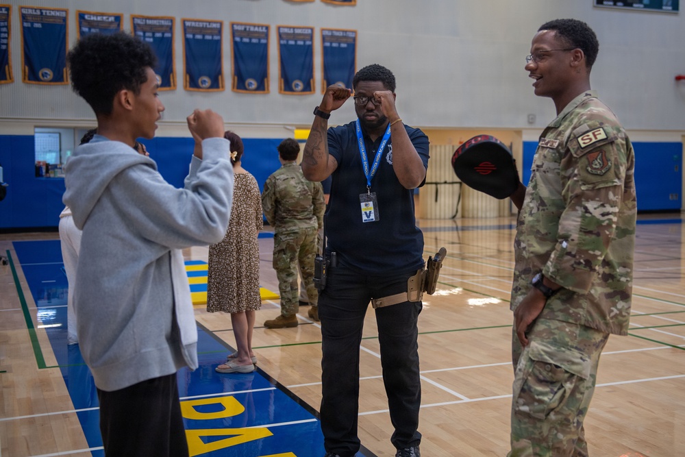 374 SFS teaches self-defense to Yokota High School students