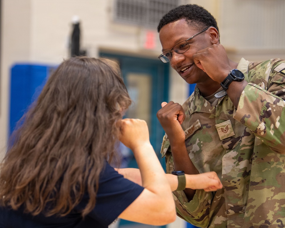 374 SFS teaches self-defense to Yokota High School students
