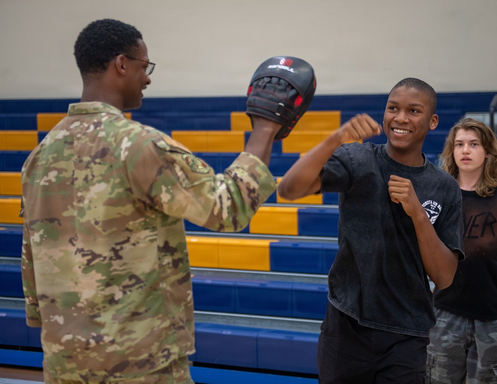 374 SFS teaches self-defense to Yokota High School students