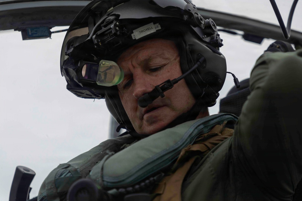 1st MAW commanding general welcomes HMLA-367 to Okinawa
