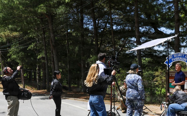 Jeopardy! crew visits Camp Bonifas as a part of the USO tour