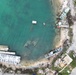 Drone view of damaged vessels at Smiling Cove