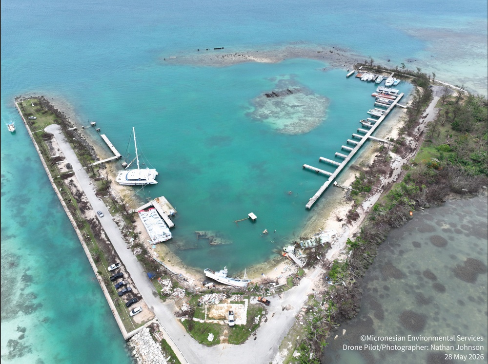 Drone view of Marina Lane and Basin Place
