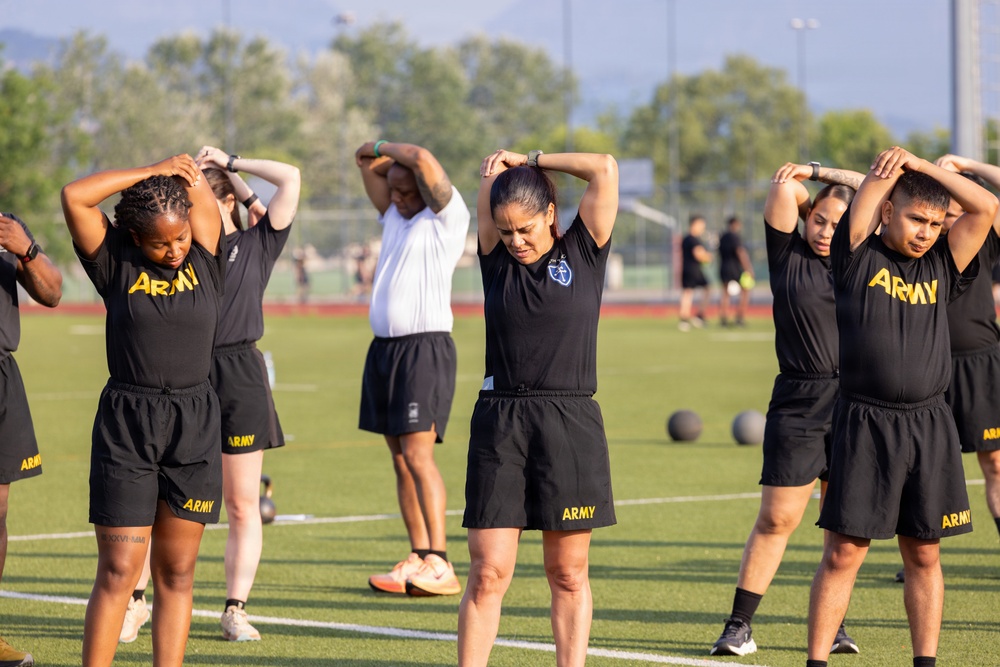 SETAF-AF NCOs conduct physical readiness training
