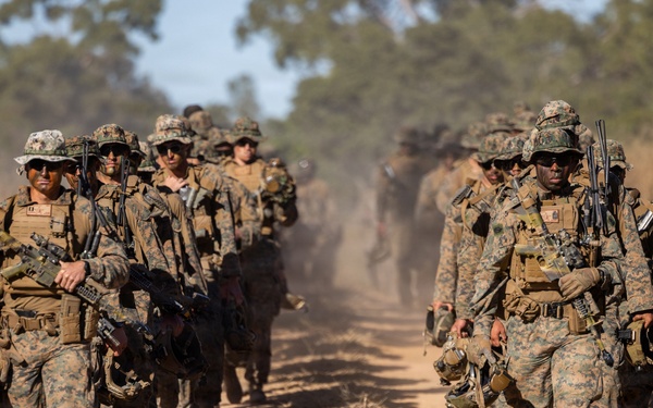 Southern Jackaroo 26: MRF-D Marines participate in opening ceremony