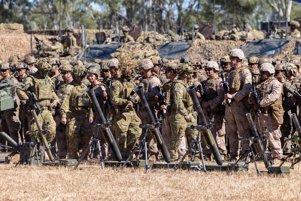 Southern Jackaroo 26: MRF-D Marines participate in opening ceremony