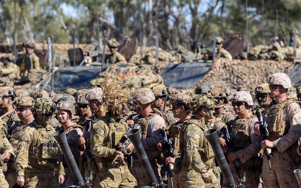 Southern Jackaroo 26: MRF-D Marines participate in opening ceremony