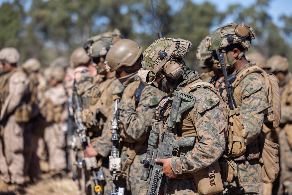 Southern Jackaroo 26: MRF-D Marines participate in opening ceremony