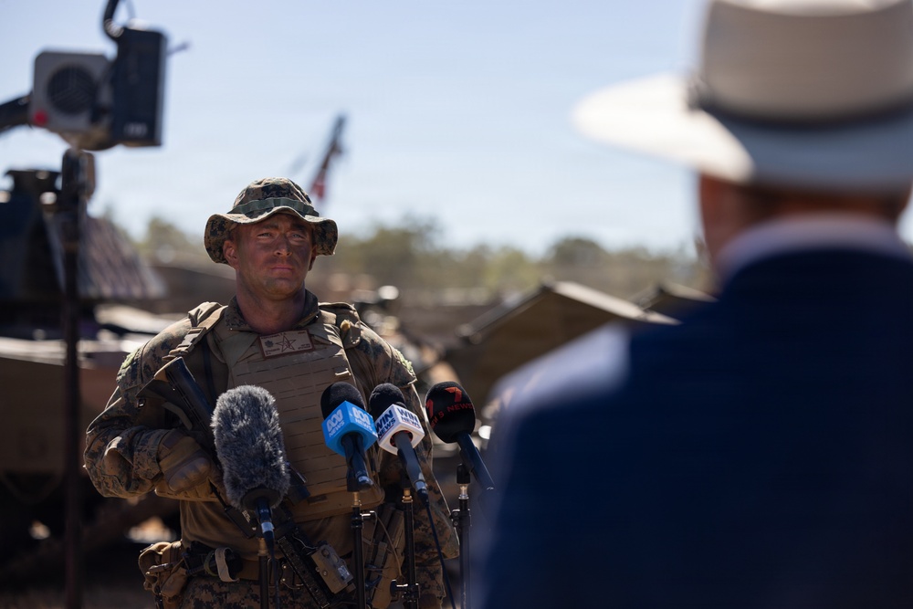 Southern Jackaroo 26: MRF-D Marines participate in opening ceremony
