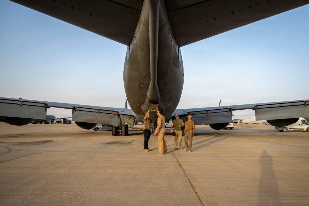 KC-135 Stratotanker supports CENTCOM F-35 operations